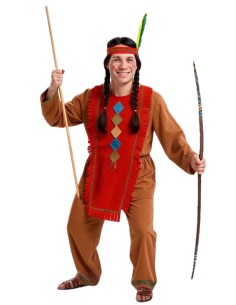 Indianer Kostüm Größe L - von hoher Qualität, ideal für Karneval, thematische Partys und besondere Veranstaltungen.