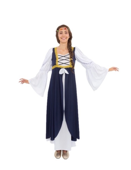 Disfraz Lady Medieval Azul Talla M Nuevo - de alta calidad, ideal para carnaval, fiestas temáticas y eventos especiales