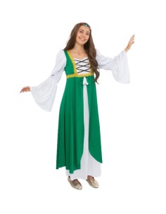 Disfraz Lady Medieval Verde Talla M Nuevo - de alta calidad, ideal para carnaval, fiestas temáticas y eventos especiales 2