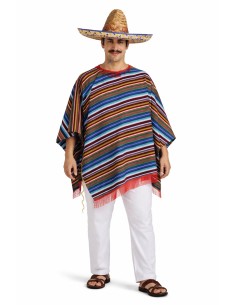 Poncho Mejicano Talla L - de alta calidad, ideal para carnaval, fiestas temáticas y eventos especiales