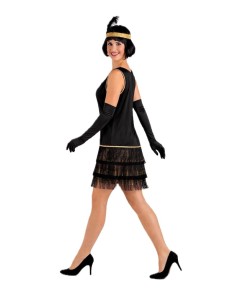 Disfraz Charleston Negro Talla M - de alta calidad, ideal para carnaval, fiestas temáticas y eventos especiales 2
