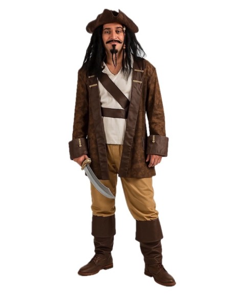 Disfraz Pirata Lujo Talla L - de alta calidad, ideal para carnaval, fiestas temáticas y eventos especiales