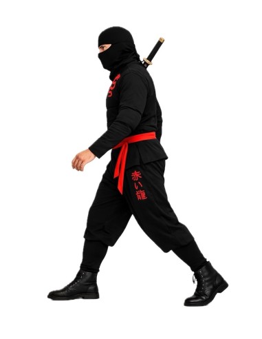 Ninja Deguise Größe L | Erwachsene kostumiert der König des Karnevals
