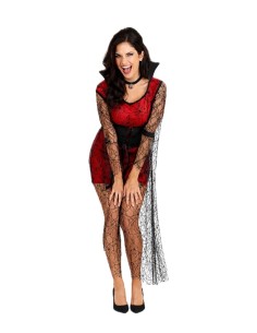 Vampirin Kostüm Größe M - von hoher Qualität, ideal für Karneval, thematische Partys und besondere Veranstaltungen. 2
