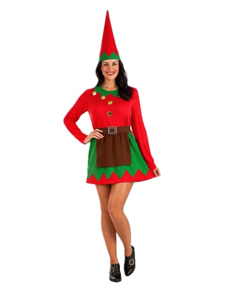Costume di Elfa Taglia M - di alta qualità, ideale per carnevale, feste a tema ed eventi speciali.