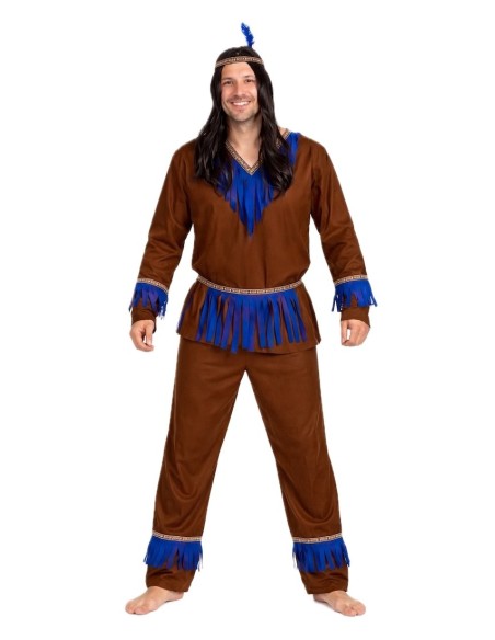 Indianer Kostüm Größe L - von hoher Qualität, ideal für Karneval, thematische Partys und besondere Veranstaltungen.