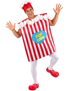 Popcornbox-Kostüm Größe L - Hochwertige Qualität, ideal für Karneval, Themenpartys und besondere Veranstaltungen.