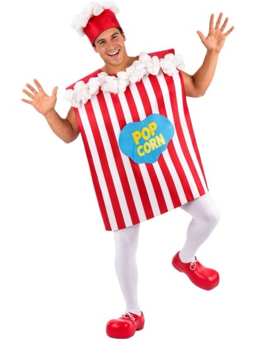 Popcornbox-Kostüm Größe L - Hochwertige Qualität, ideal für Karneval, Themenpartys und besondere Veranstaltungen.