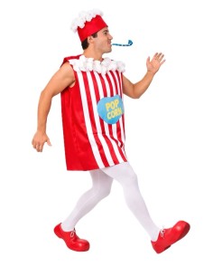 Popcornbox-Kostüm Größe L - Hochwertige Qualität, ideal für Karneval, Themenpartys und besondere Veranstaltungen. 2