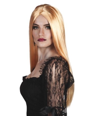 Peluca bruja rubio - de alta calidad, ideal para carnaval, fiestas temáticas y eventos especiales