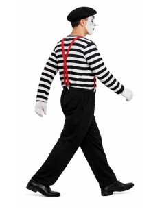 Mime-Kostüm Größe L - von hoher Qualität, ideal für Karneval, thematische Partys und besondere Veranstaltungen. 2