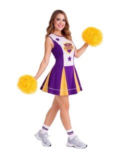 Cheerleader-Kostüm Größe M - hochwertig, ideal für Karneval, Themenpartys und besondere Veranstaltungen. 2