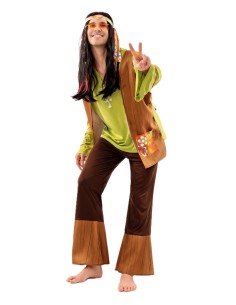 Disfraz Hippy Hombre Talla L - de alta calidad, ideal para carnaval, fiestas temáticas y eventos especiales 2