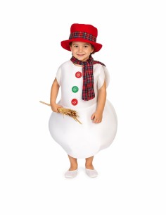Disfraz Muñeco de Nieve 8/10 Años - de alta calidad, ideal para carnaval, fiestas temáticas y eventos especiales