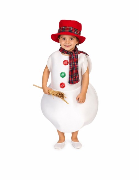 Snowman Costume 8/10 Years - high quality, ideal for carnival, themed parties, and special events