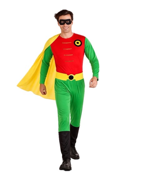 Súper Robin Kostüm Größe L - von hoher Qualität, ideal für Karneval, thematische Partys und besondere Veranstaltungen.