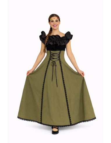 High-quality medieval spinner Agnes costume, ideal for carnival, themed parties, and special events.