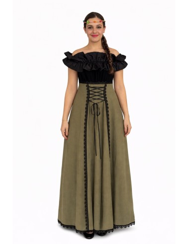 High-quality medieval spinner Agnes costume, ideal for carnival, themed parties, and special events.