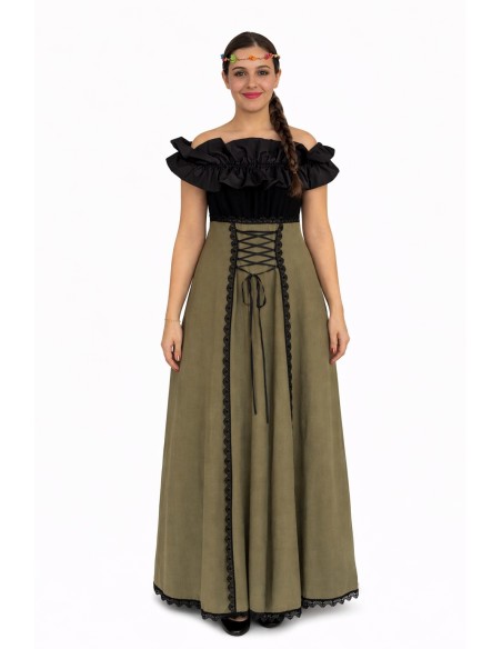 High-quality medieval spinner Agnes costume, ideal for carnival, themed parties, and special events.