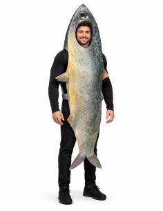Disfraz Sardina de alta calidad, ideal para carnaval, fiestas temáticas y eventos especiales.