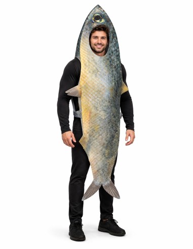 Costume da Sardina di alta qualità, ideale per carnevale, feste a tema ed eventi speciali.