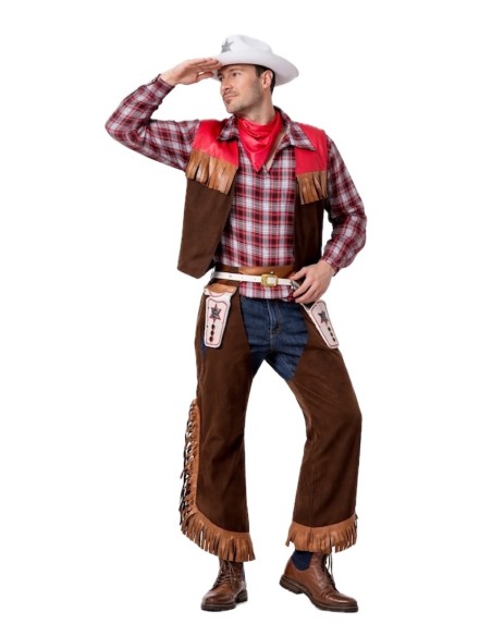 Cowboy Kostüm Größe L | Erwachsene kostumiert der König des Karnevals