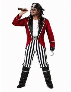 Déguisement de pirate taille L - de haute qualité, idéal pour le carnaval, les fêtes à thème et les événements spéciaux