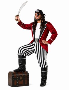 Déguisement de pirate taille L - de haute qualité, idéal pour le carnaval, les fêtes à thème et les événements spéciaux 2