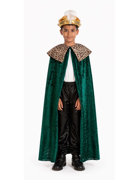 Capa Rey Baltasar, Príncipe o Paje  8/10 Años - de alta calidad, ideal para carnaval, fiestas temáticas y eventos especiales