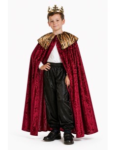 Capa Rey Gaspar, Príncipe o Paje 8/10 Años - de alta calidad, ideal para carnaval, fiestas temáticas y eventos especiales