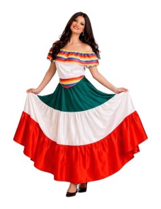 Disfraz Mejicana Talla M - de alta calidad, ideal para carnaval, fiestas temáticas y eventos especiales 2