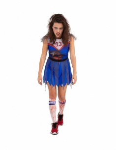 Hochwertiges Zombie-Cheerleader-Kostüm, ideal für Karneval, Mottopartys und besondere Veranstaltungen