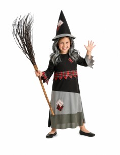 Disfraz Bruja Remiendos - de alta calidad, ideal para carnaval, fiestas temáticas y eventos especiales