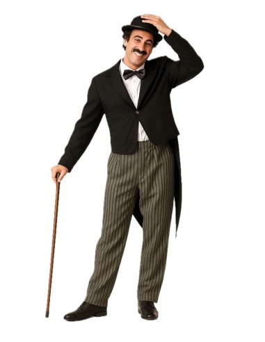 Disfraz Charlot Talla L - de alta calidad, ideal para carnaval, fiestas temáticas y eventos especiales