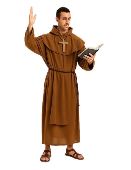 Disfraz Monje Talla L - de alta calidad, ideal para carnaval, fiestas temáticas y eventos especiales