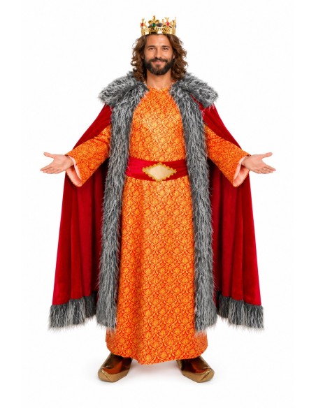 Disfraz Rey Melchor Pelo Gris Talla L Nuevo - de alta calidad, ideal para carnaval, fiestas temáticas y eventos especiales
