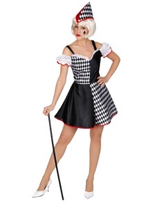 Disfraz Arlequina Talla M - de alta calidad, ideal para carnaval, fiestas temáticas y eventos especiales