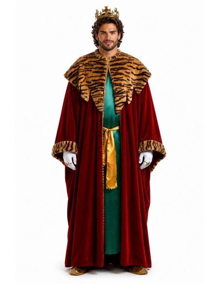 King Gaspar Costume Size L - high quality, ideal for carnival, themed parties, and special events