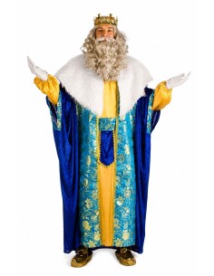 Disfarce Rei Melchior Tamanho L - de alta qualidade, ideal para carnaval, festas temáticas e eventos especiais
