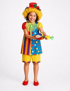 Disfraz Payasa - de alta calidad, ideal para carnaval, fiestas temáticas y eventos especiales