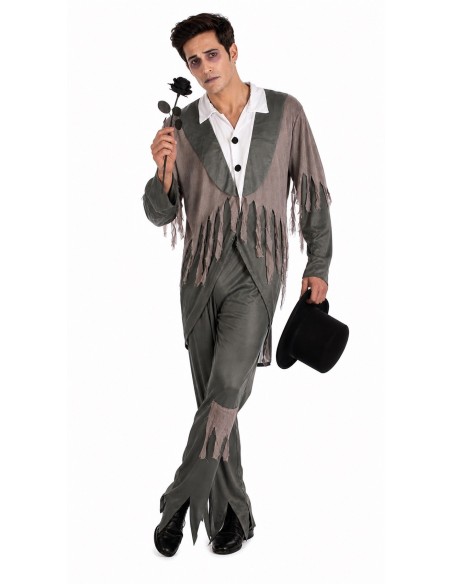 Disfraz Novio Cadaver Talla L - de alta calidad, ideal para carnaval, fiestas temáticas y eventos especiales