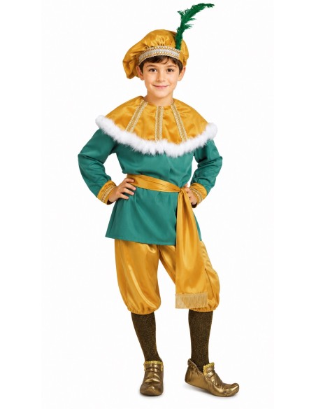 Disfraz Paje Melchor Lujo - de alta calidad, ideal para carnaval, fiestas temáticas y eventos especiales