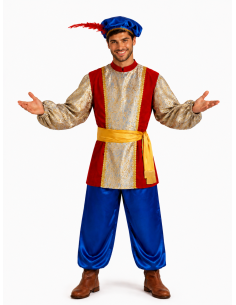 Disfraz Paje Gaspar Extra Talla L - de alta calidad, ideal para carnaval, fiestas temáticas y eventos especiales