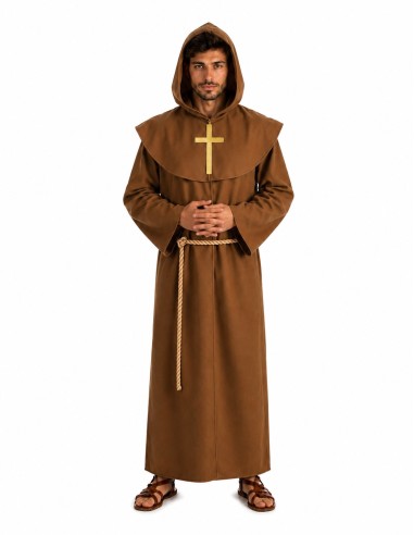 Disfraz Fraile Talla L - de alta calidad, ideal para carnaval, fiestas temáticas y eventos especiales