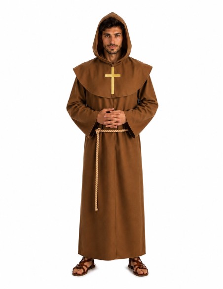 Disfraz Fraile Talla L - de alta calidad, ideal para carnaval, fiestas temáticas y eventos especiales