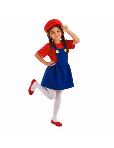Disfraz Fontanera Videojuego 8/10 Años - de alta calidad, ideal para carnaval, fiestas temáticas y eventos especiales
