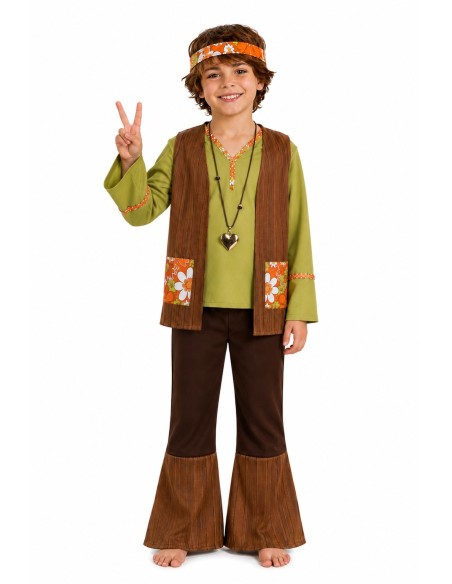 Disfraz Hippy Niño - de alta calidad, ideal para carnaval, fiestas temáticas y eventos especiales