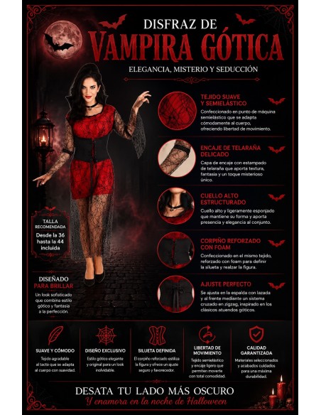 Vampire Costume Size M | Adult Costumes The Carnival King