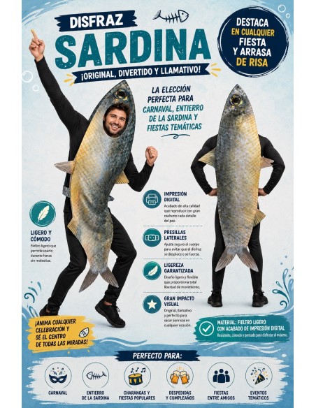 Disfraz Sardina Nuevo