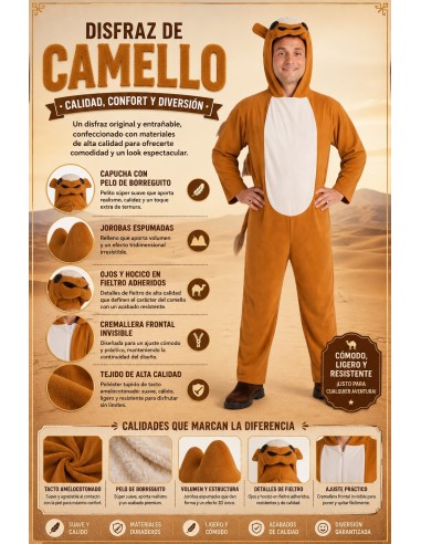 Disfraz Camello Talla L | Disfraces Adultos El Rey del Carnaval